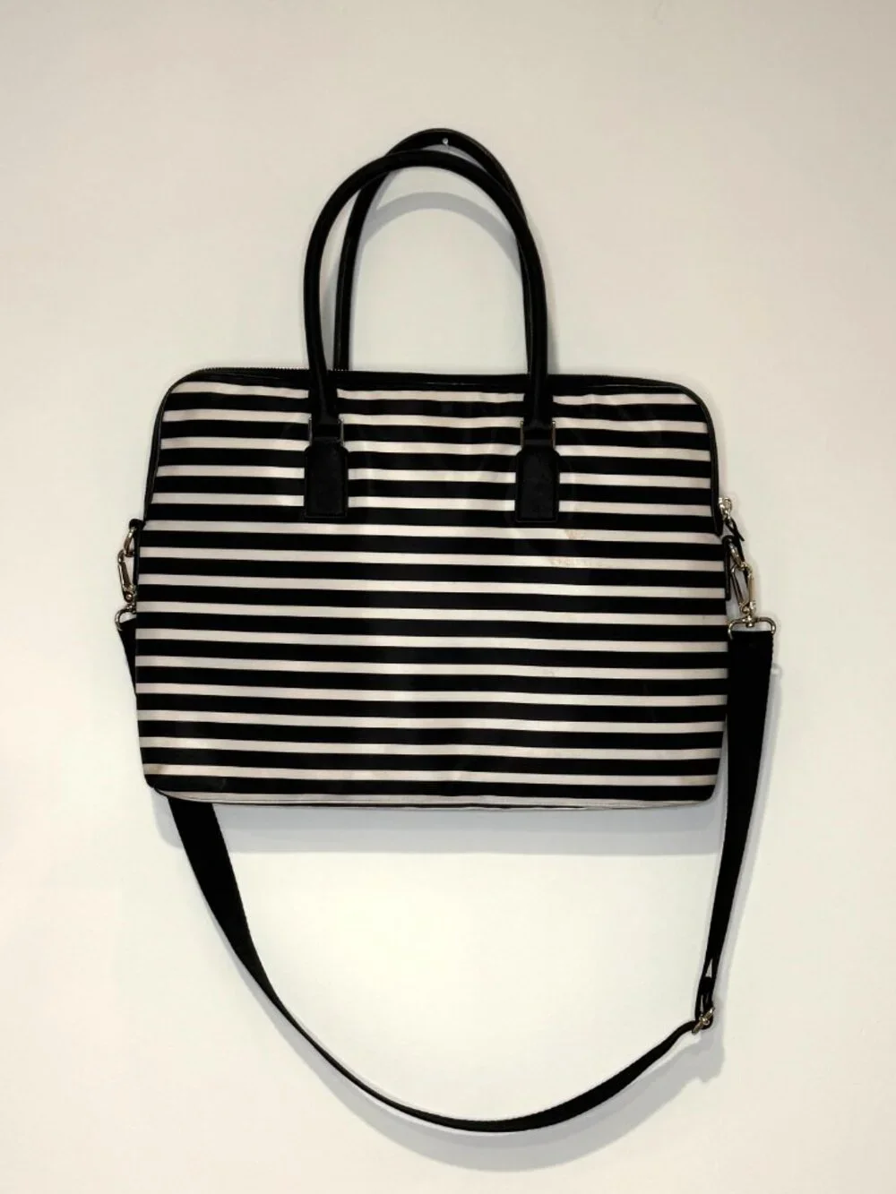 KATE SPADE ♠️ Daveney Striped Nylon Laptop Tote
